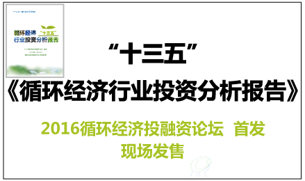 “十三五”循环经济行业投资分析报告